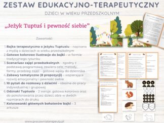 Zestaw edukacyjno-terapeutyczny: „Jeżyk Tuptuś i pewność siebie”
