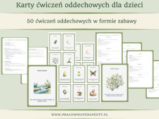 Karty ćwiczeń oddechowych dla dzieci - 50 ćwiczeń w formie zabawy